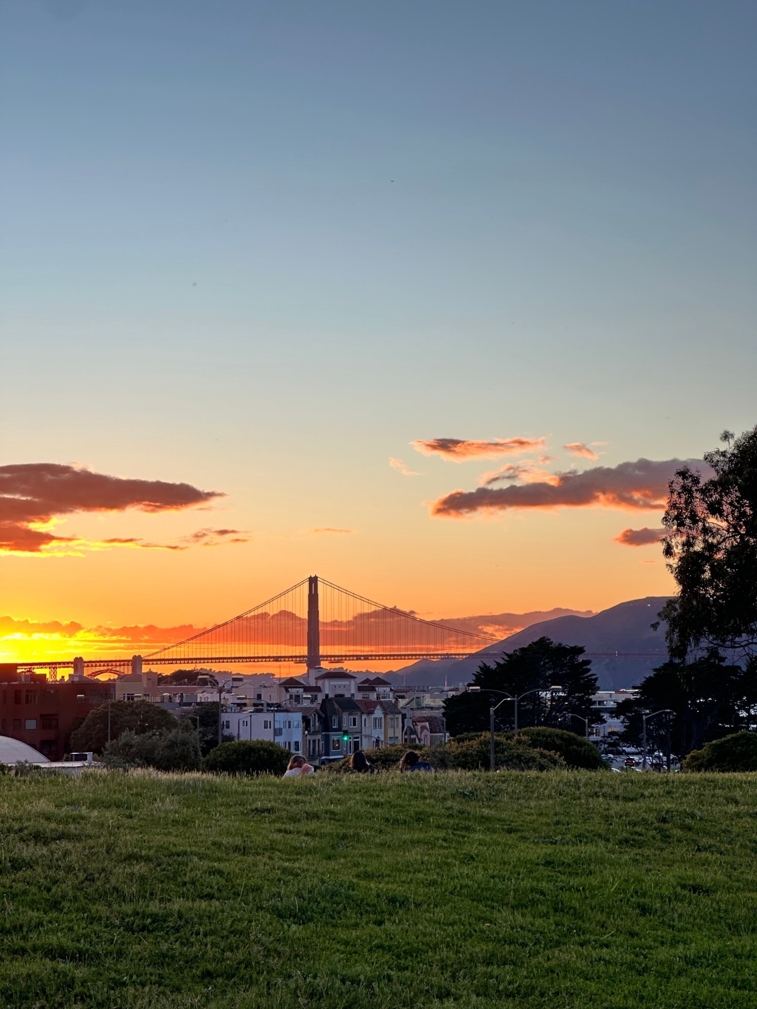 Golden Gate Bridge at sunset
